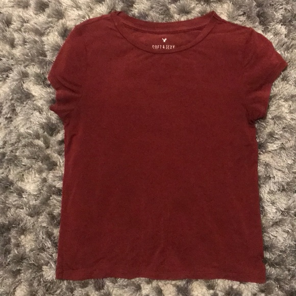 Soft & Sexy Brick Red Tee from American Eagle! - Picture 1 of 2